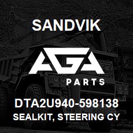 DTA2U940-598138 Sandvik SEALKIT, STEERING CYLINDER PISTON | AGA Parts