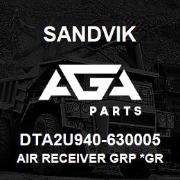 DTA2U940-630005 Sandvik AIR RECEIVER GRP *GROUP REFERENCE | AGA Parts