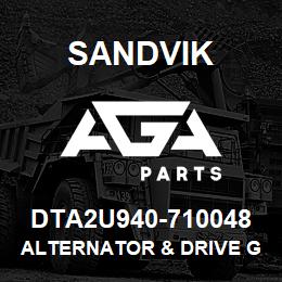 DTA2U940-710048 Sandvik ALTERNATOR & DRIVE GRP *GROUP REF | AGA Parts