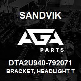 DTA2U940-792071 Sandvik BRACKET, HEADLIGHT TS490 | AGA Parts