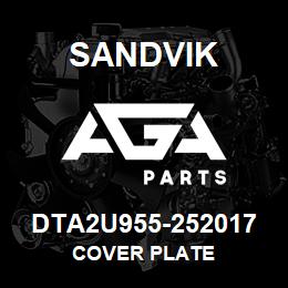 DTA2U955-252017 Sandvik COVER PLATE | AGA Parts