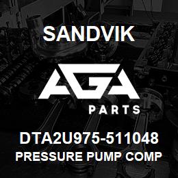 DTA2U975-511048 Sandvik PRESSURE PUMP COMP | AGA Parts