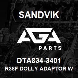 DTA834-3401 Sandvik R38F DOLLY ADAPTOR W/WATER HOLE | AGA Parts