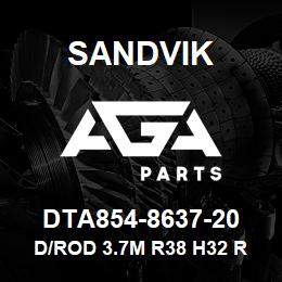 DTA854-8637-20 Sandvik D/ROD 3.7M R38 H32 R32 STIFF NECK | AGA Parts