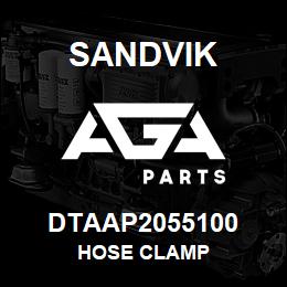 DTAAP2055100 Sandvik HOSE CLAMP | AGA Parts