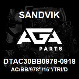 DTAC30BB0978-0918 Sandvik AC/BB/978"/16"/TRI/D90KS | AGA Parts