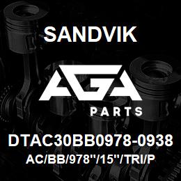 DTAC30BB0978-0938 Sandvik AC/BB/978"/15"/TRI/PV351 | AGA Parts