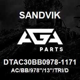 DTAC30BB0978-1171 Sandvik AC/BB/978"/13"/TRI/DMM2 | AGA Parts