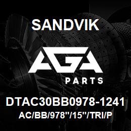 DTAC30BB0978-1241 Sandvik AC/BB/978"/15"/TRI/PV351 | AGA Parts