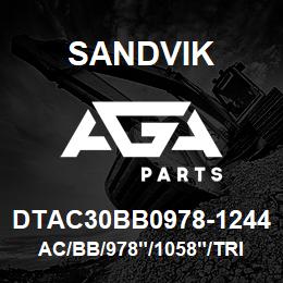 DTAC30BB0978-1244 Sandvik AC/BB/978"/1058"/TRI/DML45 | AGA Parts