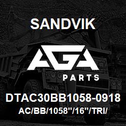 DTAC30BB1058-0918 Sandvik AC/BB/1058"/16"/TRI/D90KS | AGA Parts