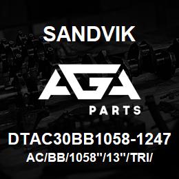 DTAC30BB1058-1247 Sandvik AC/BB/1058"/13"/TRI/PV271 | AGA Parts