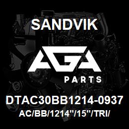 DTAC30BB1214-0937 Sandvik AC/BB/1214"/15"/TRI/PV351 | AGA Parts