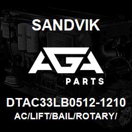 DTAC33LB0512-1210 Sandvik AC/LIFT/BAIL/ROTARY/CSR512 | AGA Parts