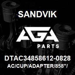 DTAC34858612-0828 Sandvik AC/CUP/ADAPTER/858"/612" | AGA Parts