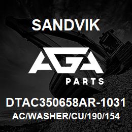 DTAC350658AR-1031 Sandvik AC/WASHER/CU/190/154/2MM | AGA Parts