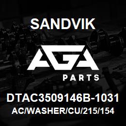 DTAC3509146B-1031 Sandvik AC/WASHER/CU/215/154/2MM | AGA Parts