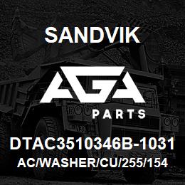 DTAC3510346B-1031 Sandvik AC/WASHER/CU/255/154/2MM | AGA Parts