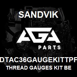 DTAC36GAUGEKITTPF Sandvik THREAD GAUGES KIT BECO & API | AGA Parts