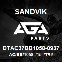 DTAC37BB1058-0937 Sandvik AC/BB/1058"/15"/TRI/PV351/EYEBOLT | AGA Parts