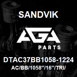 DTAC37BB1058-1224 Sandvik AC/BB/1058"/16"/TRI/B49R/EYEBOLT | AGA Parts