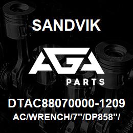 DTAC88070000-1209 Sandvik AC/WRENCH/7"/DP858"/D75KS | AGA Parts