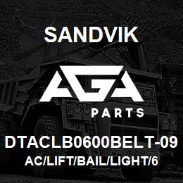 DTACLB0600BELT-09 Sandvik AC/LIFT/BAIL/LIGHT/6B | AGA Parts