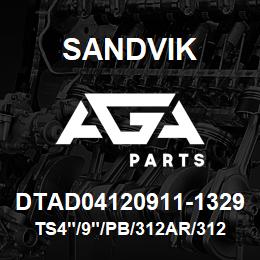 DTAD04120911-1329 Sandvik TS4"/9"/PB/312AR/312AR/ RB | AGA Parts