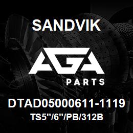 DTAD05000611-1119 Sandvik TS5"/6"/PB/312B | AGA Parts