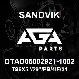 DTAD06002921-1002 Sandvik TS6X5"/29"/PB/4IF/312B/DM45/DML | AGA Parts