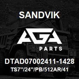 DTAD07002411-1428 Sandvik TS7"/24"/PB/512AR/412B/D75KS | AGA Parts