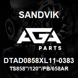 DTAD0858XL11-0383 Sandvik TS858"/120"/PB/658AR/6B/DMH100 | AGA Parts