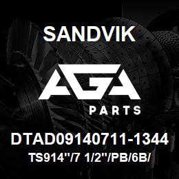 DTAD09140711-1344 Sandvik TS914"/7 1/2"/PB/6B/SKS16 | AGA Parts