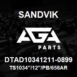 DTAD10341211-0899 Sandvik TS1034"/12"/PB/658AR/DMH100 | AGA Parts