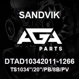 DTAD10342011-1266 Sandvik TS1034"/20"/PB/8B/PV351 | AGA Parts