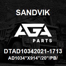 DTAD10342021-1713 Sandvik AD1034"X914"/20"/PB/6B/8B/B49 | AGA Parts