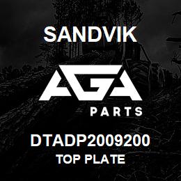 DTADP2009200 Sandvik TOP PLATE | AGA Parts