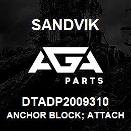 DTADP2009310 Sandvik ANCHOR BLOCK; ATTACHMENT PLATE ASSY | AGA Parts