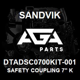 DTADSC0700KIT-001 Sandvik SAFETY COUPLING 7" KIT 001 | AGA Parts