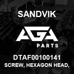 DTAF00100141 Sandvik SCREW, HEXAGON HEAD, FULL THREAD | AGA Parts