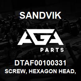 DTAF00100331 Sandvik SCREW, HEXAGON HEAD, FULL THREAD | AGA Parts