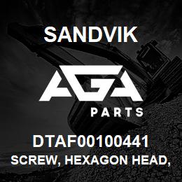 DTAF00100441 Sandvik SCREW, HEXAGON HEAD, PARTIAL THREA | AGA Parts