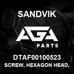 DTAF00100523 Sandvik SCREW, HEXAGON HEAD, FULL THREAD | AGA Parts