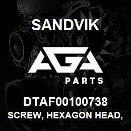 DTAF00100738 Sandvik SCREW, HEXAGON HEAD, FULL THREAD | AGA Parts