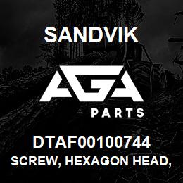 DTAF00100744 Sandvik SCREW, HEXAGON HEAD, FULL THREAD | AGA Parts