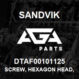 DTAF00101125 Sandvik SCREW, HEXAGON HEAD, FULL THREAD | AGA Parts