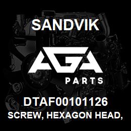 DTAF00101126 Sandvik SCREW, HEXAGON HEAD, FULL THREAD | AGA Parts