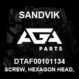 DTAF00101134 Sandvik SCREW, HEXAGON HEAD, FULL THREAD | AGA Parts