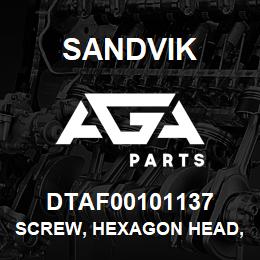 DTAF00101137 Sandvik SCREW, HEXAGON HEAD, FULL THREAD | AGA Parts