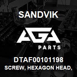 DTAF00101198 Sandvik SCREW, HEXAGON HEAD, FULL THREAD | AGA Parts